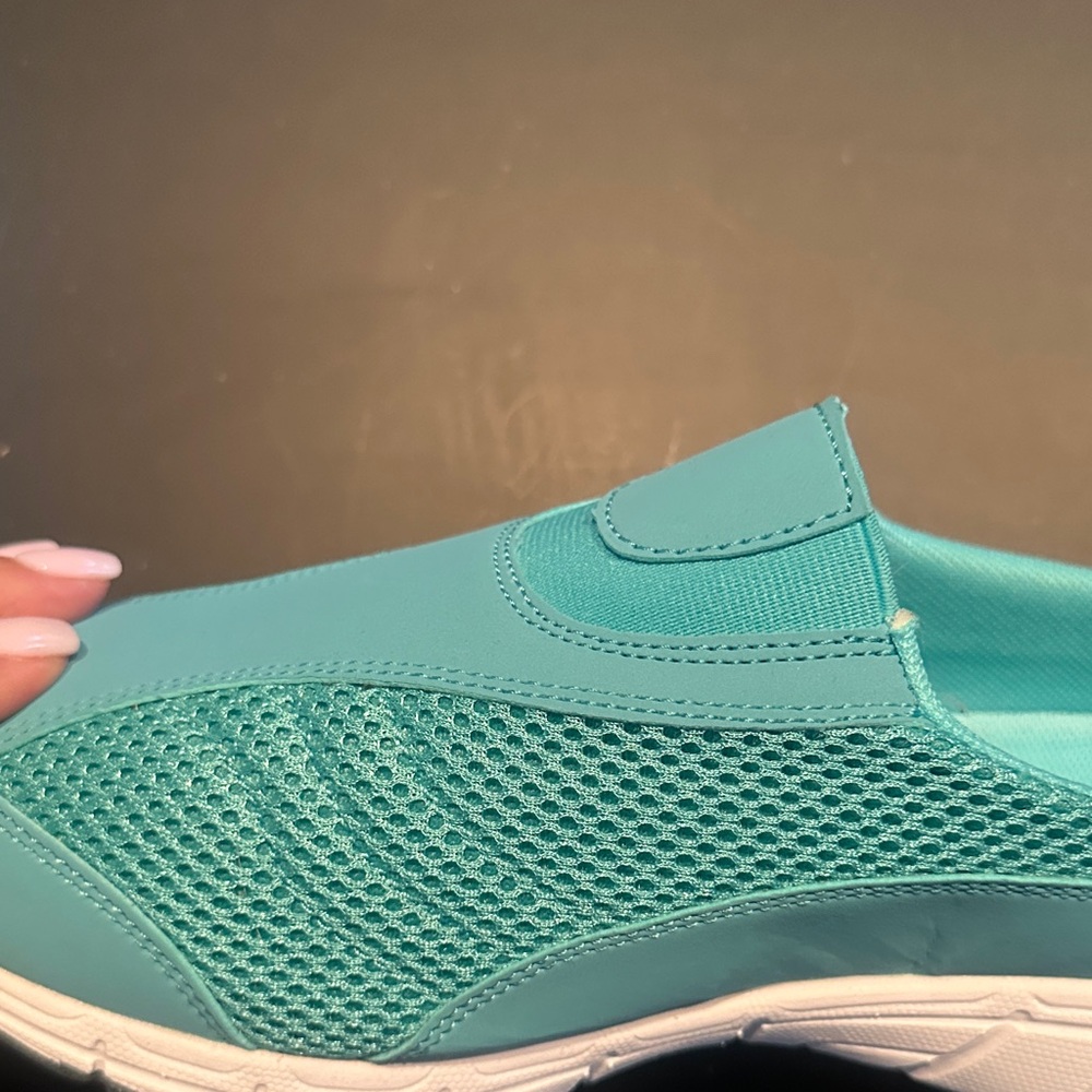 Source Unknown Teal Slip-On Walking Sneakers - image 4